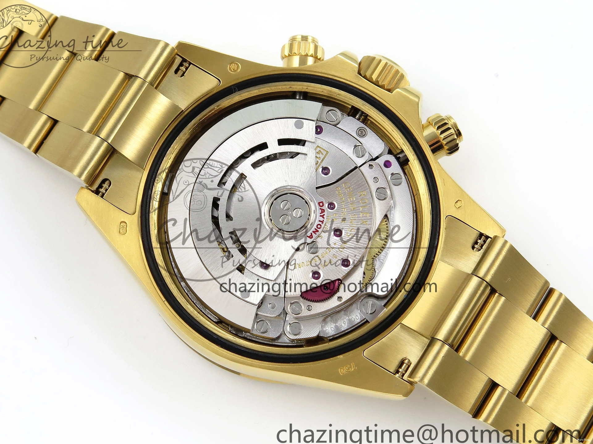 MiroTime 0104 ModernLook Daytona 116508 QF 1:1 Best Edition Green Dial on YG Bracelet SH4130 V3 (Gain Weight) 1724